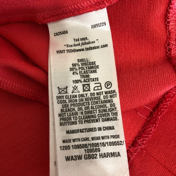 Ted Baker London Coral Harmia Pocket Jersey Dress - Picture 11 of 13